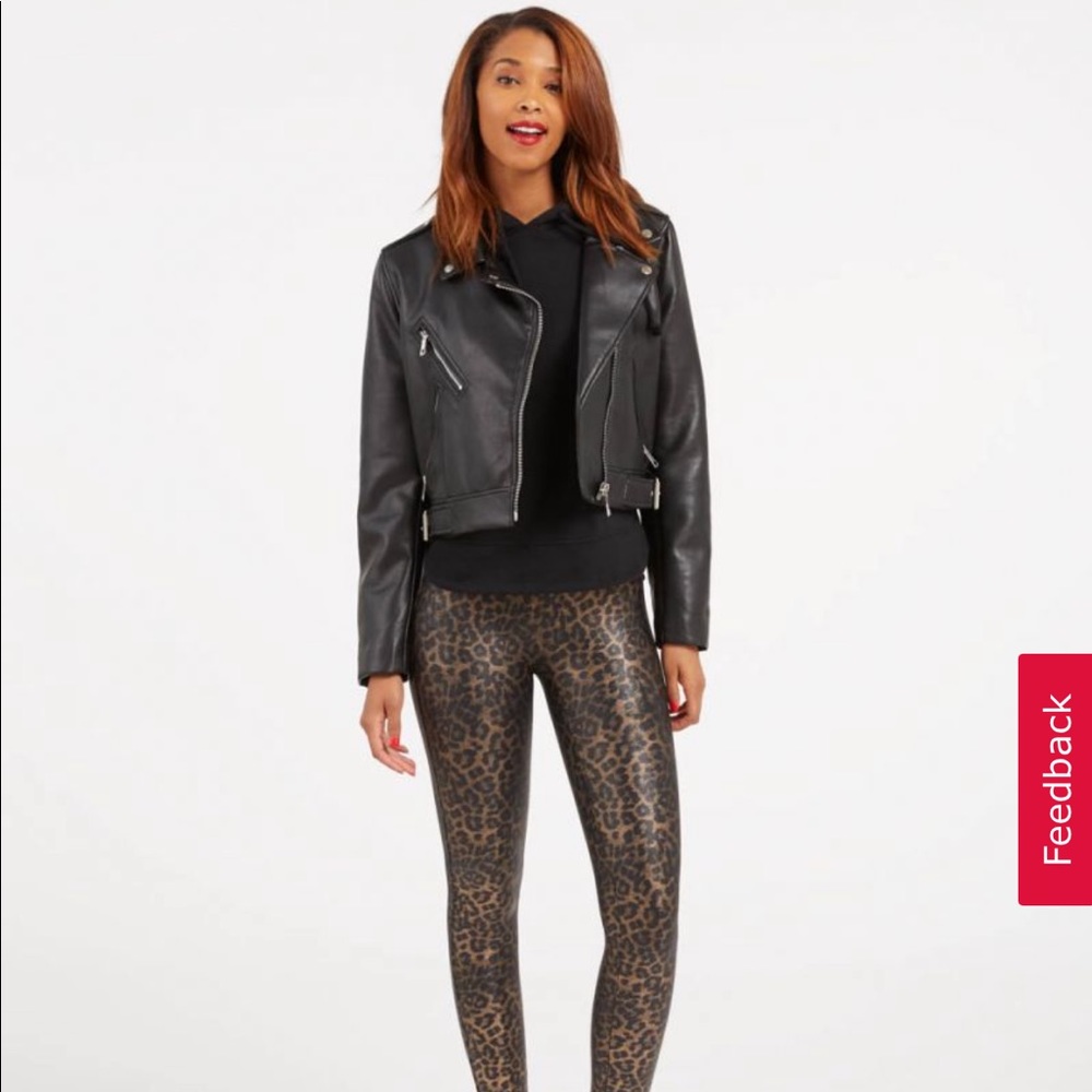 Faux leather leopard SPANX